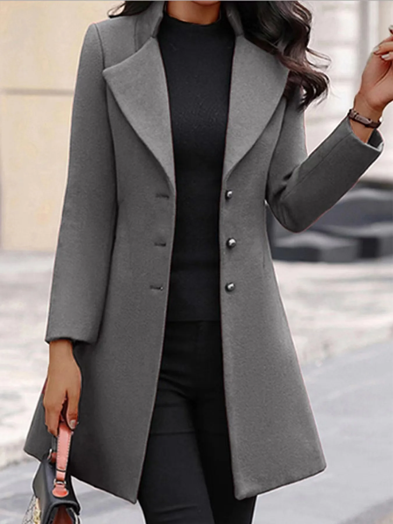 New Winter Women'S Jacket Korean Slim Mid-Length